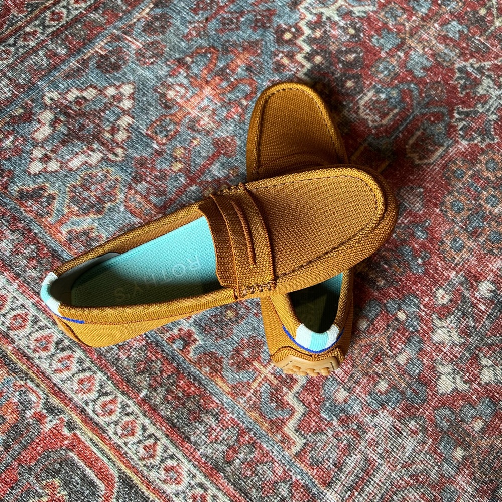 Rothy’s “The Driver” Loafers. Cognac. Size 7.5